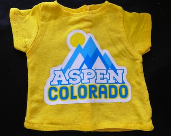 T shirt for 18”  doll like AG (Corinne Tan)
