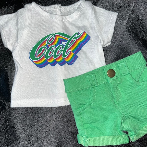 2pc 18” doll summer outfit