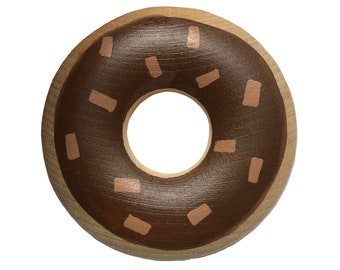 Chocolate Chip - Single Toy Donut to Mix-and-Match Wooden Toy Food