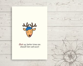 Druckbare Karte Hirsch