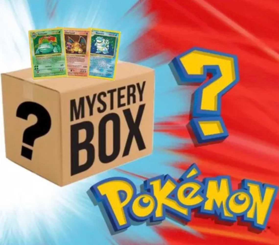 Pokémon Mystery Box 3 Sealed Booster Packs Ultra Rare Etsy Canada