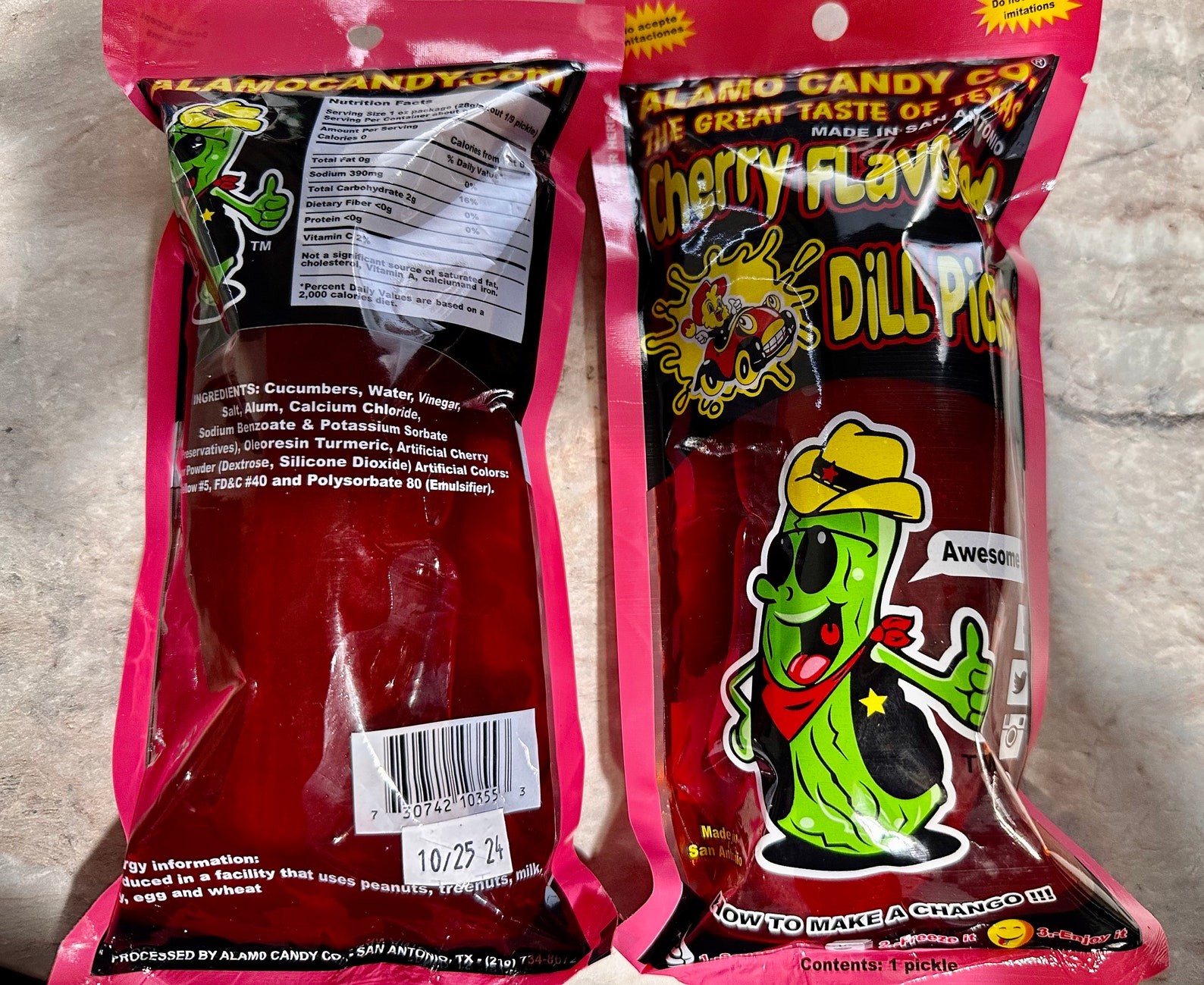Cherry/chamoy Pickle Pickle Kit Spicy Pickle Chamoy Candy Etsy
