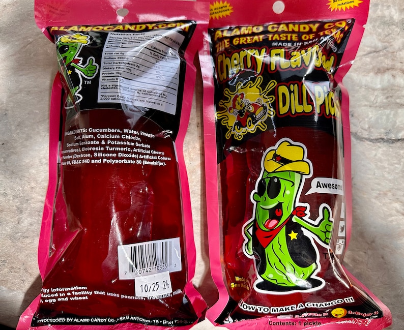 Cherry/chamoy Pickle Pickle Kit Spicy Pickle Chamoy Candy Etsy Canada