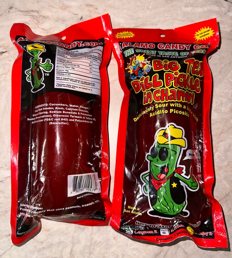 Cherry/chamoy Pickle Pickle Kit Spicy Pickle Chamoy Candy Etsy