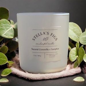 Citronella Candle, Mosquito repellent, natural outdoor candle, patio candle,bug away, repels bugs, summer candle,lemon candle, essential oil