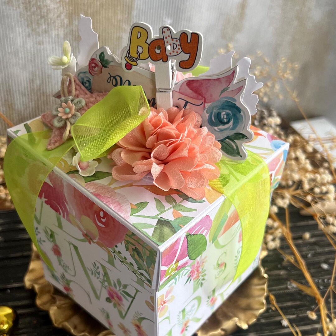 Personalized Exploding Box for Girls ,yellow Boots Surprise Inside - Etsy
