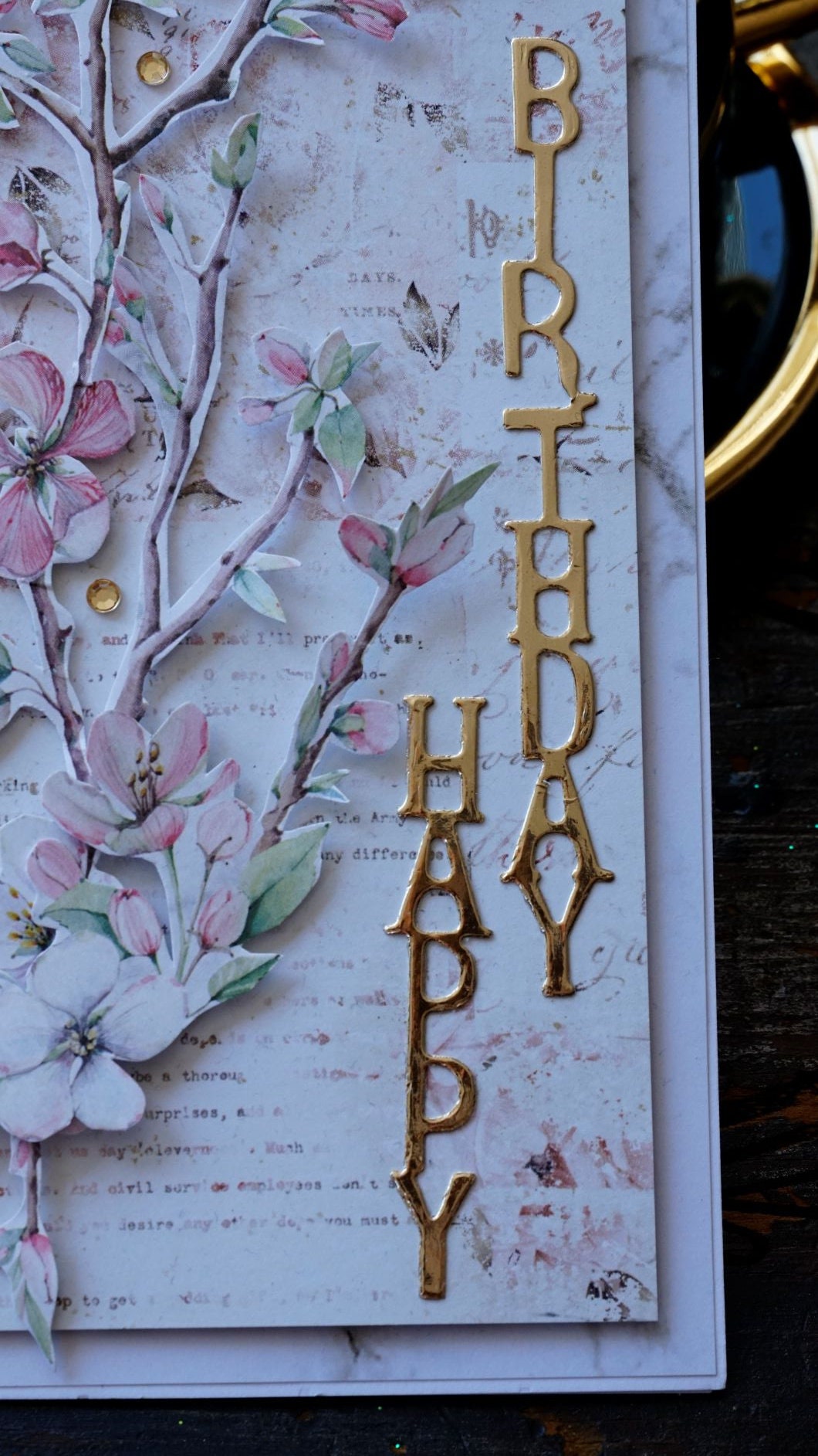 Handmade luxury Boxed Card Happy Birthday Etsy