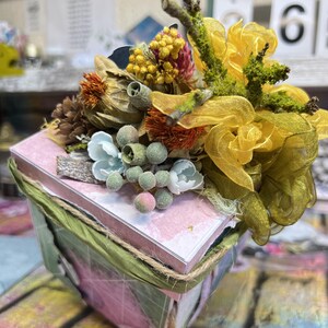 Birthday Exploding Box,garden arrangement full flowers,surprise present for parents