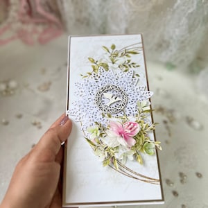 Luxury First Holy Communion Card ,Handmade Religious Card 3D, Souvenir Gift ,Communion Goddaughter Daughter