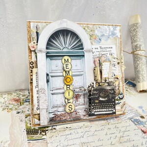 Handmade Birthday Cards Gift for her Luxury memorial card ,3D boxed card