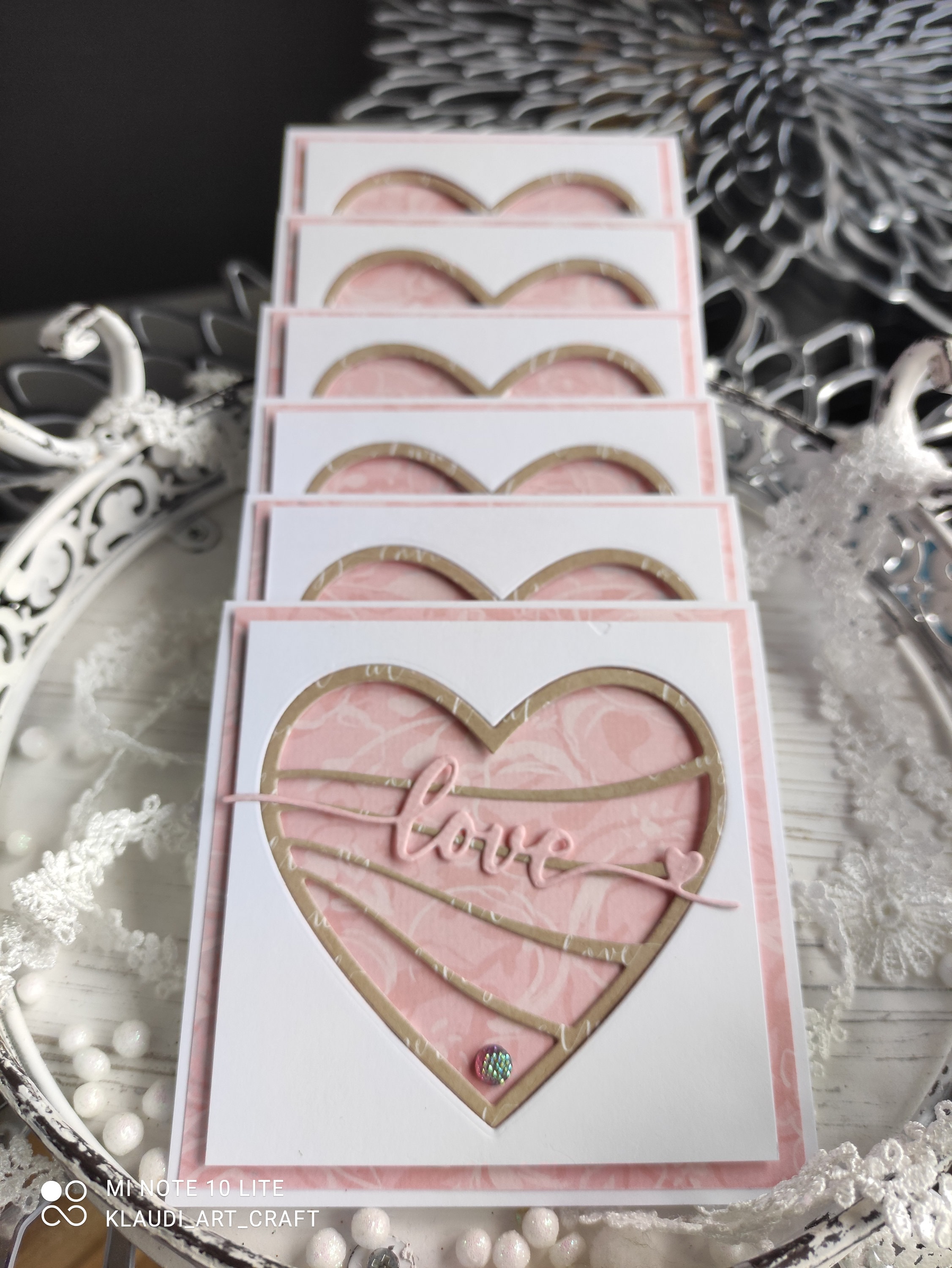 Love Notecards With Envelopes Set of 6, Small Cards for Love Messages ...