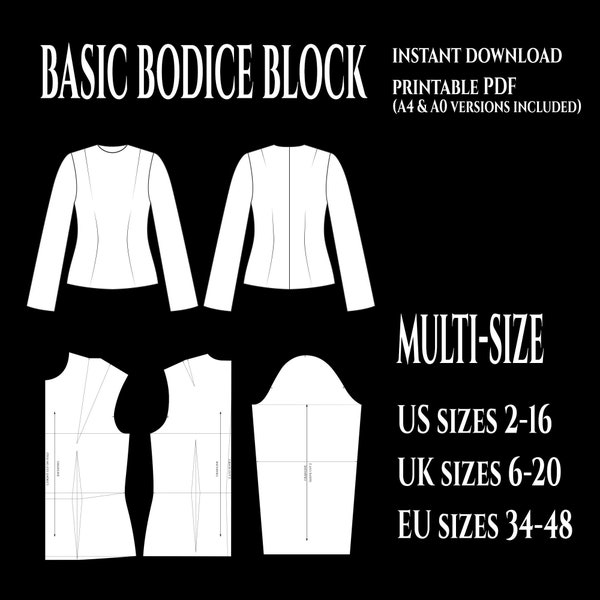 Bodice Block - Etsy