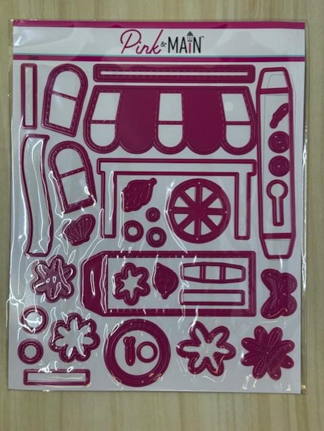 Pink Die Set Pink & Main Flower Cart Die Set (33 Pcs) - Etsy