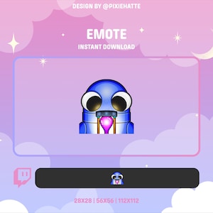 REPO Woah Emote (Blue) | R.E.P.O. Game | Twitch Emote | Emotes for Twitch | Funny | Memes