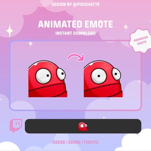 Animated REPO Emote (Red) | R.E.P.O. Game | Twitch Emote | Animated Emote for Twitch | Funny | Memes