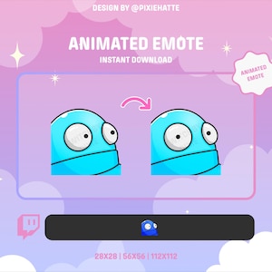 Animated REPO Emote (Light Blue) | R.E.P.O. Game | Twitch Emote | Animated Emote for Twitch | Funny | Memes