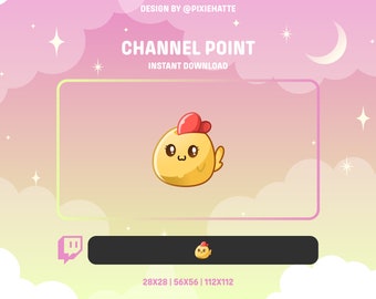 Chicken Channel Point | Twitch Channel Point | Twitch | Cute | Chicken