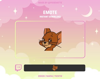 Cheeky Jerry Emote (Tom & Jerry) | Emote | Twitch Emote | Twitch | Meme