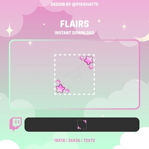 Star Corners Badge Flairs | Cute | Twitch Flair | Twitch Badges | Twitch | Streaming