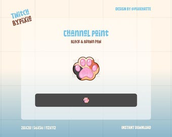Spots Paw Channel Point Badge | Cute Twitch Channel Point Badge | For Streamers