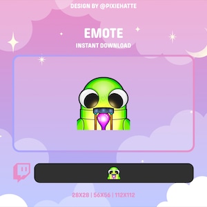 REPO Woah Emote (Green) | R.E.P.O. Game | Twitch Emote | Emotes for Twitch | Funny | Memes