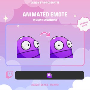 Animated REPO Emote (Purple) | R.E.P.O. Game | Twitch Emote | Animated Emote for Twitch | Funny | Memes