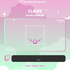 Star Badge Flairs | Cute | Twitch Flair | Twitch Badges | Twitch | Streaming