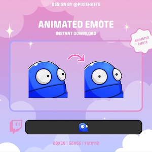 Animated REPO Emote (Blue) | R.E.P.O. Game | Twitch Emote | Animated Emote for Twitch | Funny | Memes
