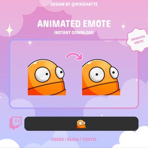 Animated REPO Emote (Orange) | R.E.P.O. Game | Twitch Emote | Animated Emote for Twitch | Funny | Memes