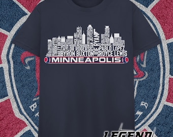 Minneapolis Baseball Team Current Roster Minneapolis City Skyline Shirts
