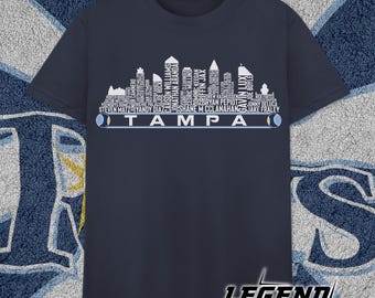 Tampa Bay Baseball Team Current Roster Tampa Bay City Skyline Shirts