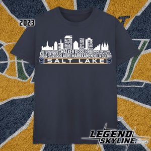 Utah Basketball Team 23 Player Roster, Salt Lake City Skyline shirt
