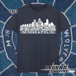 Minnesota Basketball Team 23 Player Roster, Minneapolis City Skyline shirt