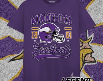 Minnesota Football Vintage Unisex Retro Style Shirt, Geschenk für Minnesota Fans
