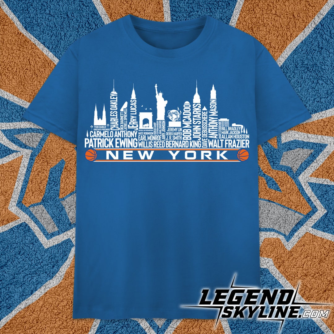 New York Basketball Team All Time Legends, New York City Skyline Shirt ...