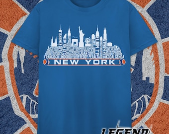 New York Baseball Team Current Roster New York City Skyline Shirts