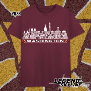 Washington Football Team 23 Player Roster, Washington D.C Skyline shirt