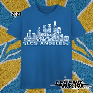 Los Angeles C Football Team 23 Player Roster, Los Angeles City Skyline shirt