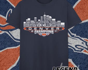 Denver Dream Team Football 50 Champions 2016, Denver City Skyline Shirt