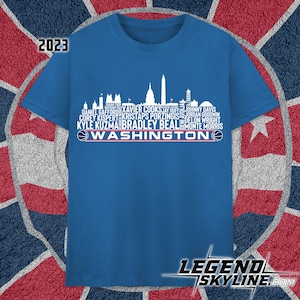 Washington Basketball Team 23 Player Roster, Washington, D.C Skyline shirt