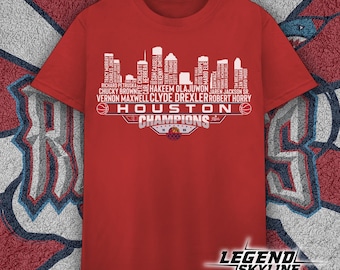 Houston Dream Team Basketball Champions 1995, Houston City Skyline Shirt