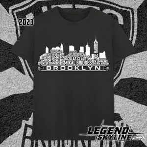Brooklyn Basketball Team 23 Player Roster, Brooklyn Skyline shirt