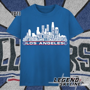 LA Basketball Team 23 Player Roster, Los Angeles City Skyline shirt