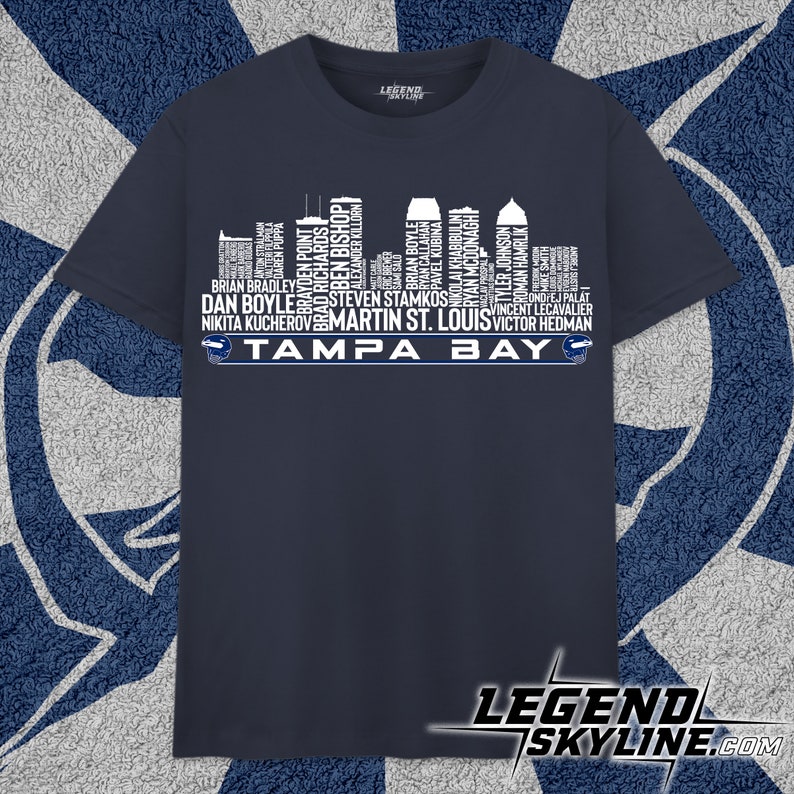 Tampa Bay Hockey Team All Time Legends, Tampa Bay Skyline shirt image 1