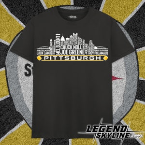 Pittsburgh Football  Greatest Of All Time Team Legends, Pittsburgh City Skyline Shirt