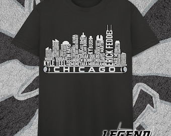 Chicago Baseball Team Current Roster Chicago City Skyline Shirts