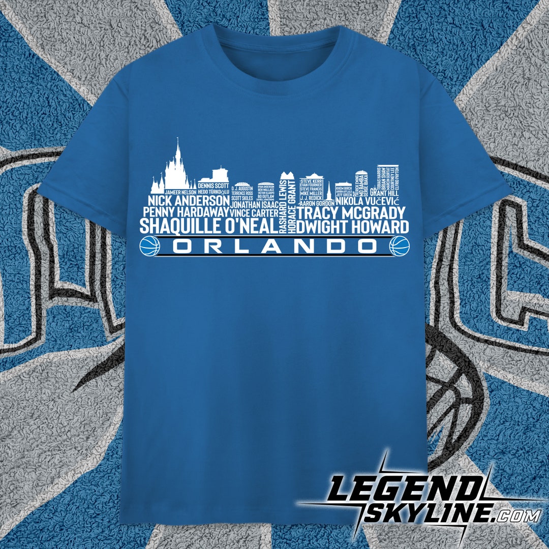 Orlando Basketball Team All Time Legends,orlando City Skyline Shirt Etsy