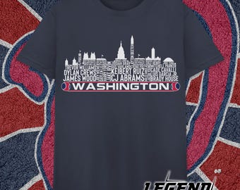 Washington Baseball Team Current Roster Washington City Skyline Shirts