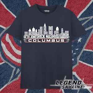 Columbus Hockey Greatest Of All Time Team Legends, Columbus City Skyline Shirt