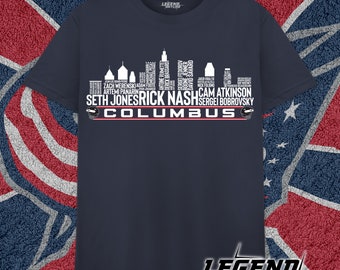 Columbus Hockey Största Laglegender Genom Tiderna, Columbus City Skyline T-shirt